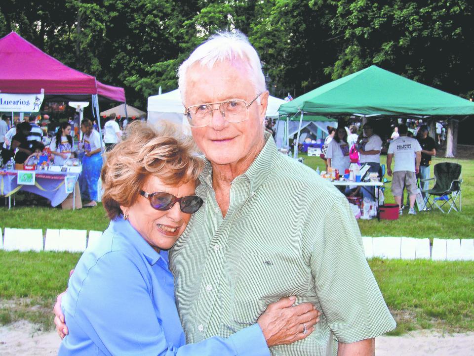 Sue and Herb Redl at Relay for Life at their fitness club, All Sport Fishkill, in 2008.