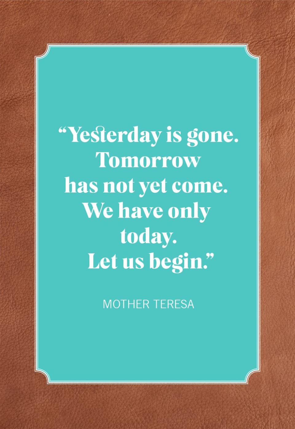 new years quotes mother teresa