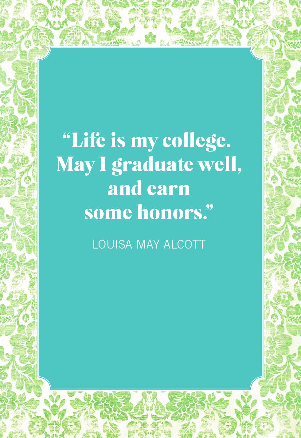 graduation quotes louisa may alcott