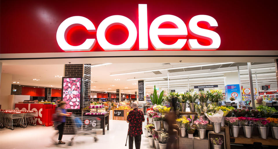 Coles store pictured.