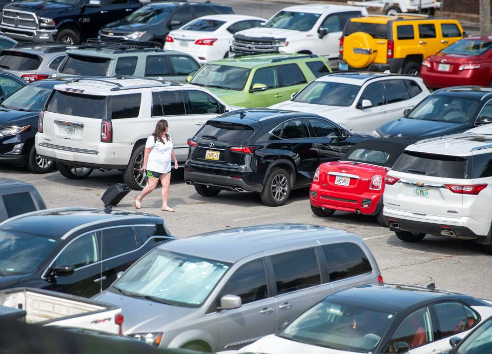 Pensacola International Airport parking lots Sunday, June 11, 2023.