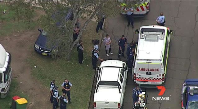 Paramedics had to wait 30 minutes before the child was safe to move. Source: 7 News