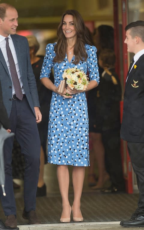 The Duchess of Cambridge wearing Altuzarra - Credit: Eddie Mulholland