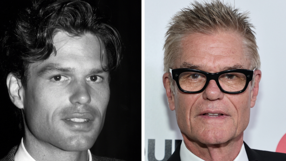 Harry Hamlin from 'L.A. Law.' Left: 1983; Right: 2023