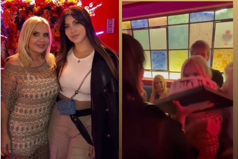 Wanda Nara protagonizó un blooper en el cumpleaños de su mamá