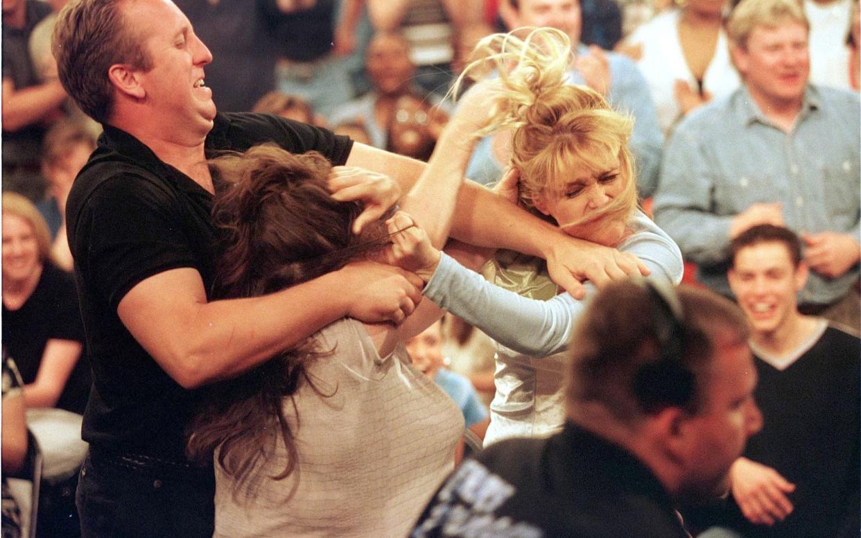 A typically hair-raising scene from The Jerry Springer Show - Getty