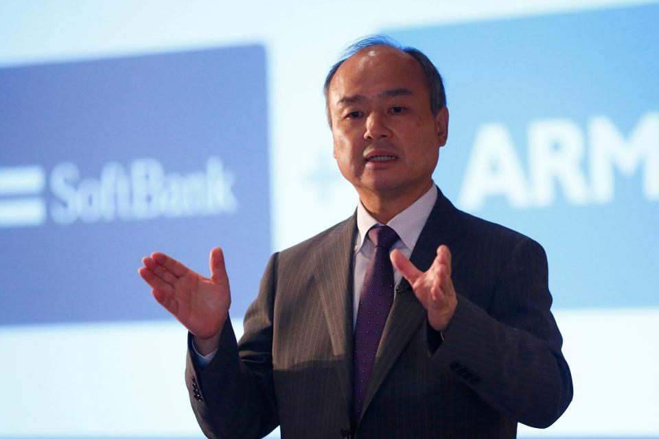 The Japanese investment fund, led by Masayoshi Son (pictured), bought British chip-designer Arm Holdings in 2016: REUTERS