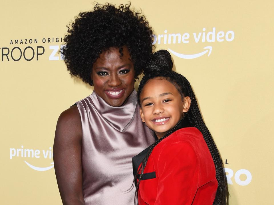 Viola Davis and daughter Genesis Tennon attend the premiere of Amazon Studios' "Troop Zero" at Pacific Theatres at The Grove on January 13, 2020 in Los Angeles, California