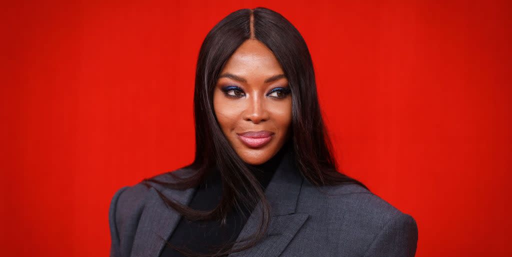 paris, france october 02 editorial use only for non editorial use please seek approval from fashion house naomi campbell poses on the runway during the balenciaga womenswear springsummer 2022 show as part of paris fashion week at theatre du chatelet on october 02, 2021 in paris, france photo by richard bordgetty images