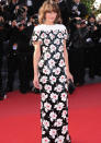 Cannes Film Festival 2013: Milla Jovovich looked stylish in printed Chanel Couture.