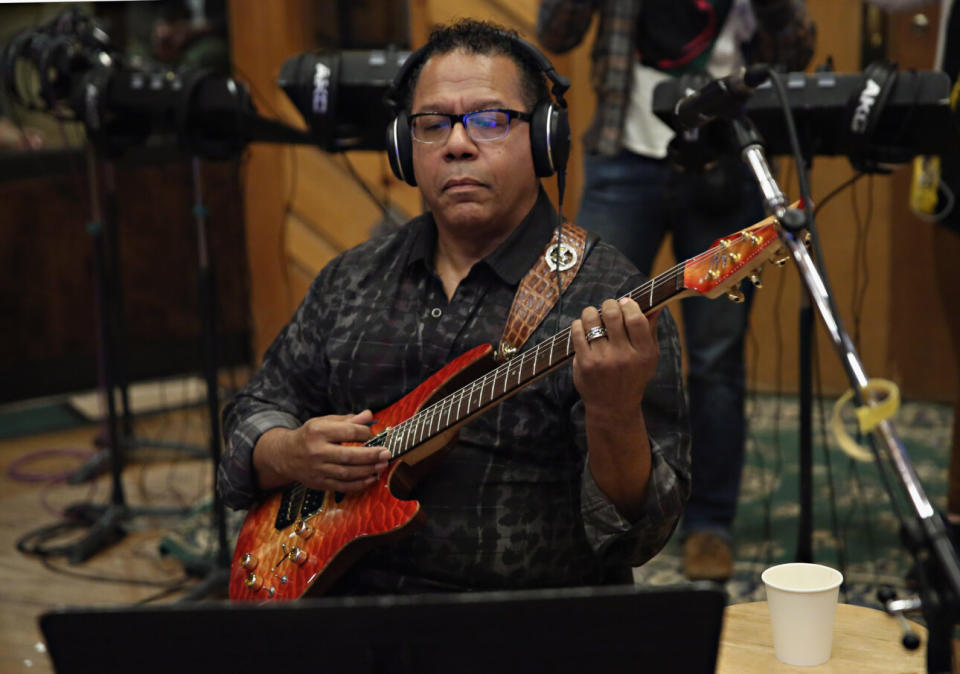 Carlos Alomar in New York City, 2016. (Credit: Cindy Ord/WireImage for The Recording Academy via Getty Inages)