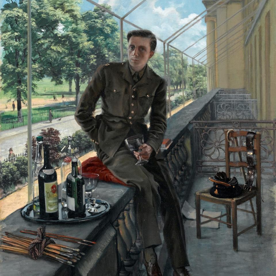 Whistler’s self-portrait, 1940 – the year he was commissioned into the Welsh Guards - www.bridgemanimages.com 