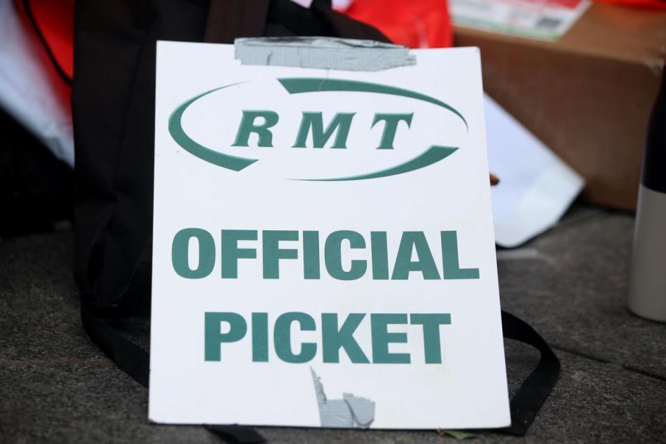 Members of the RMT went on strike on November 7 and 8 on London’s Dockland Light Railway (PA Archive)