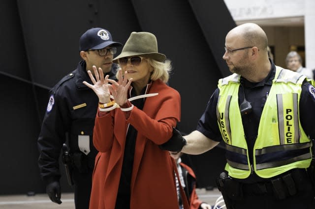 Jane Fonda Arrested During A Climate Change Protest In Washington