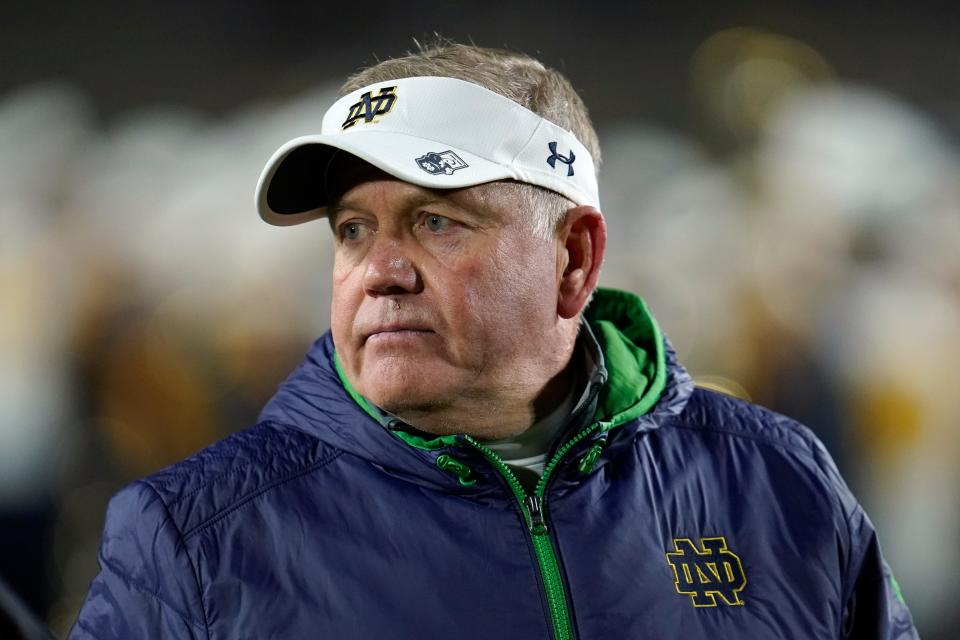 Kelly passed Knute Rockne as Notre Dame’s all-time winningest coach in September. His record is 92-39 in 123 seasons with the Fighting Irish.