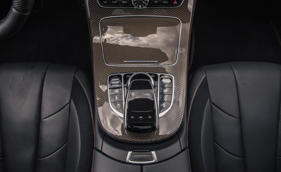 <p>A nine-speed automatic transmission and 4Matic all-wheel drive are standard on the CLS53.</p>