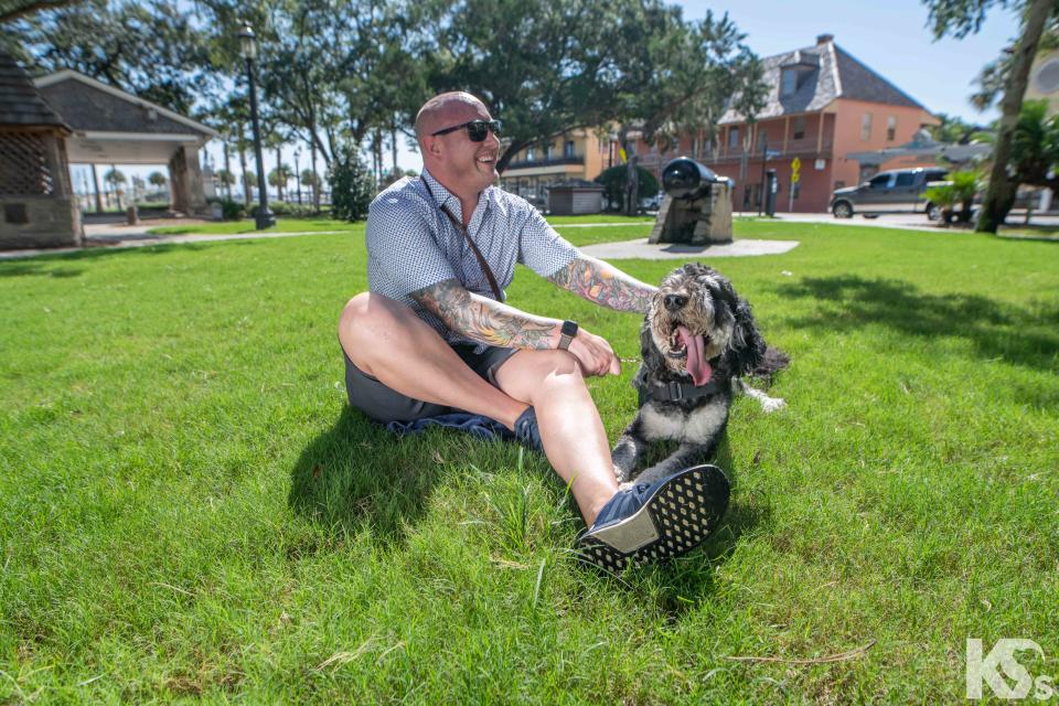 John Tappen and Henry (Courtesy K9s For Warriors)