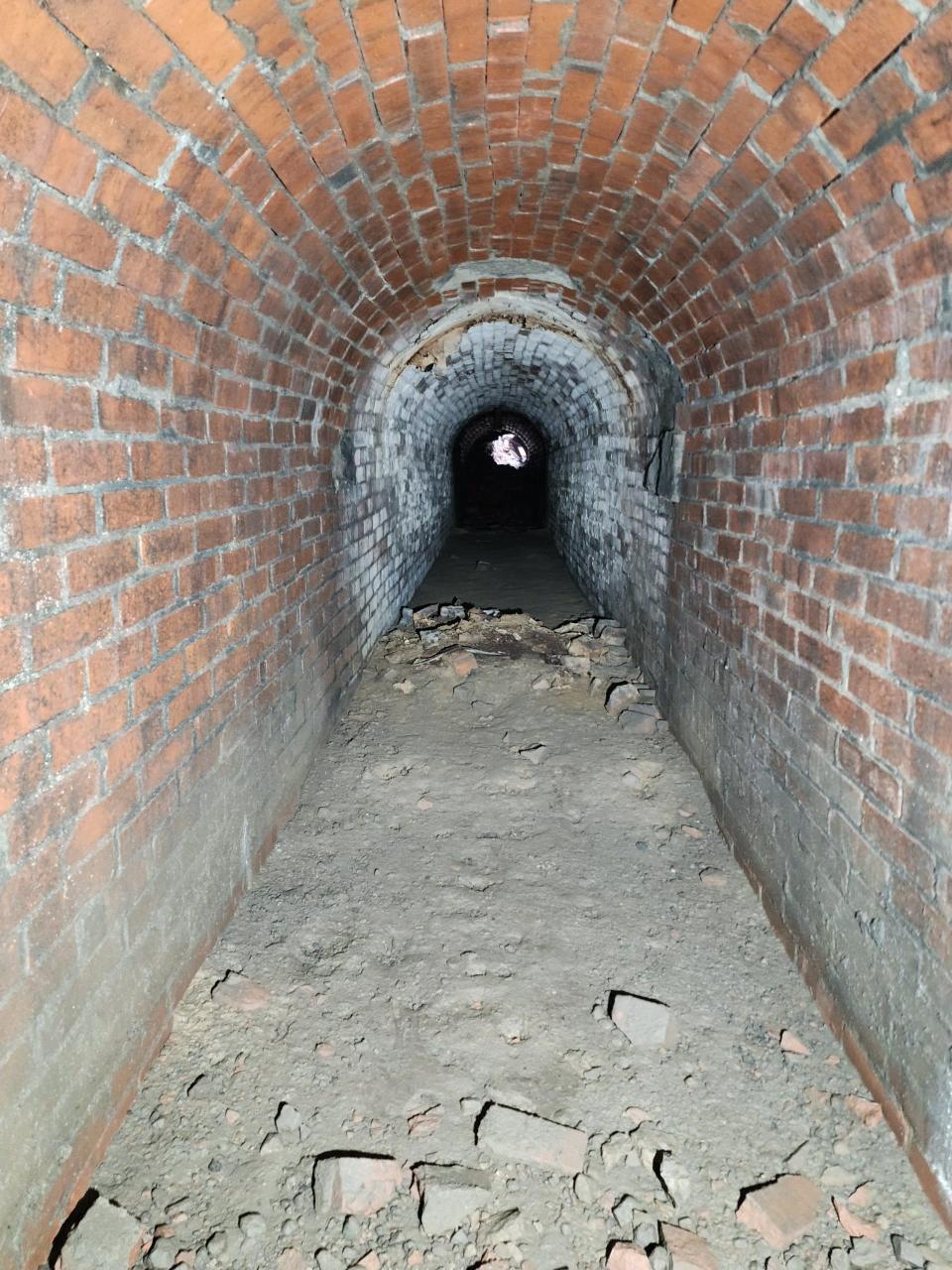 The tunnel hidden for well over a century beneath the Merrick Art Gallery property.