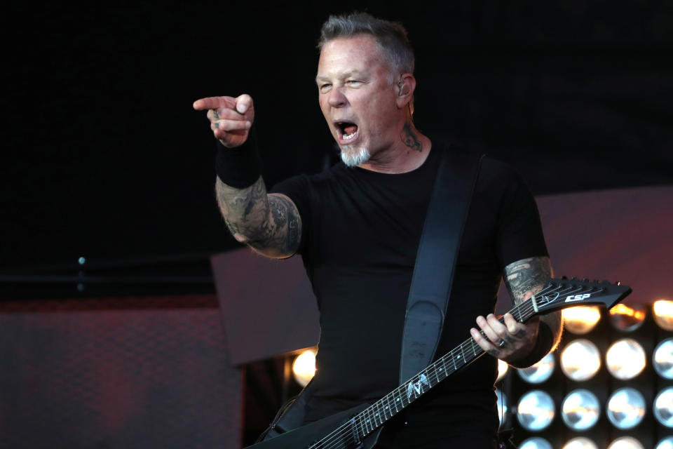 Ob James Hetfield von Metallica jetzt wohl schon von Zaria gehört hat? (Bild:  REUTERS/Andrew Kelly)