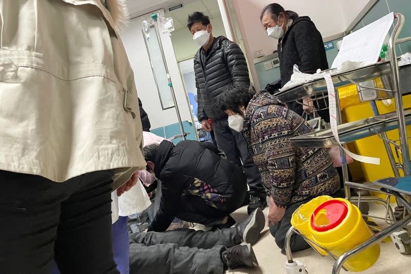 FILE PHOTO: View of a hospital as COVID-19 outbreak continues in Shanghai