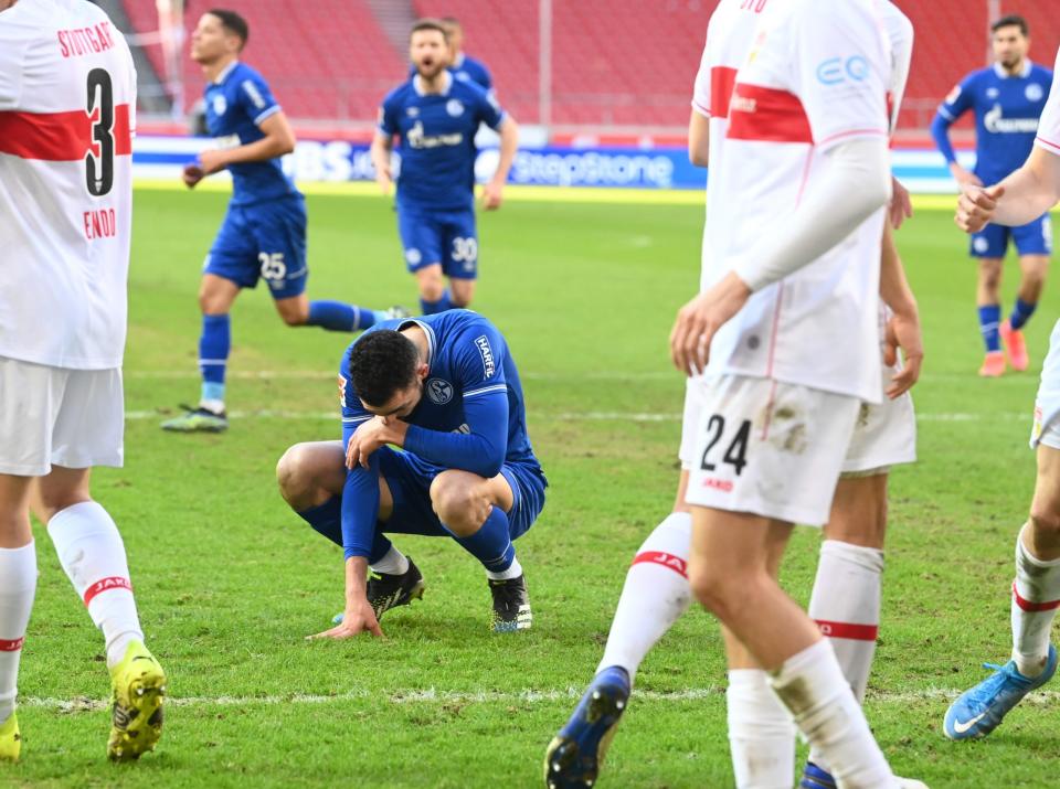 Szene aus dem Spiel VfB Stuttgart gegen den FC Schalke 04