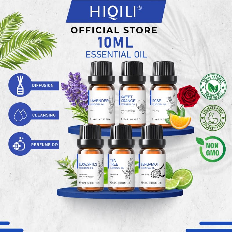 HiQiLi PURE Essential Oil 10ml 100% Natural. (Photo: Shopee SG)