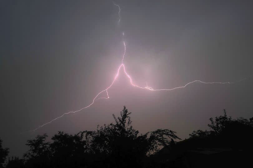 Generic picture of a thunderstorm in the UK