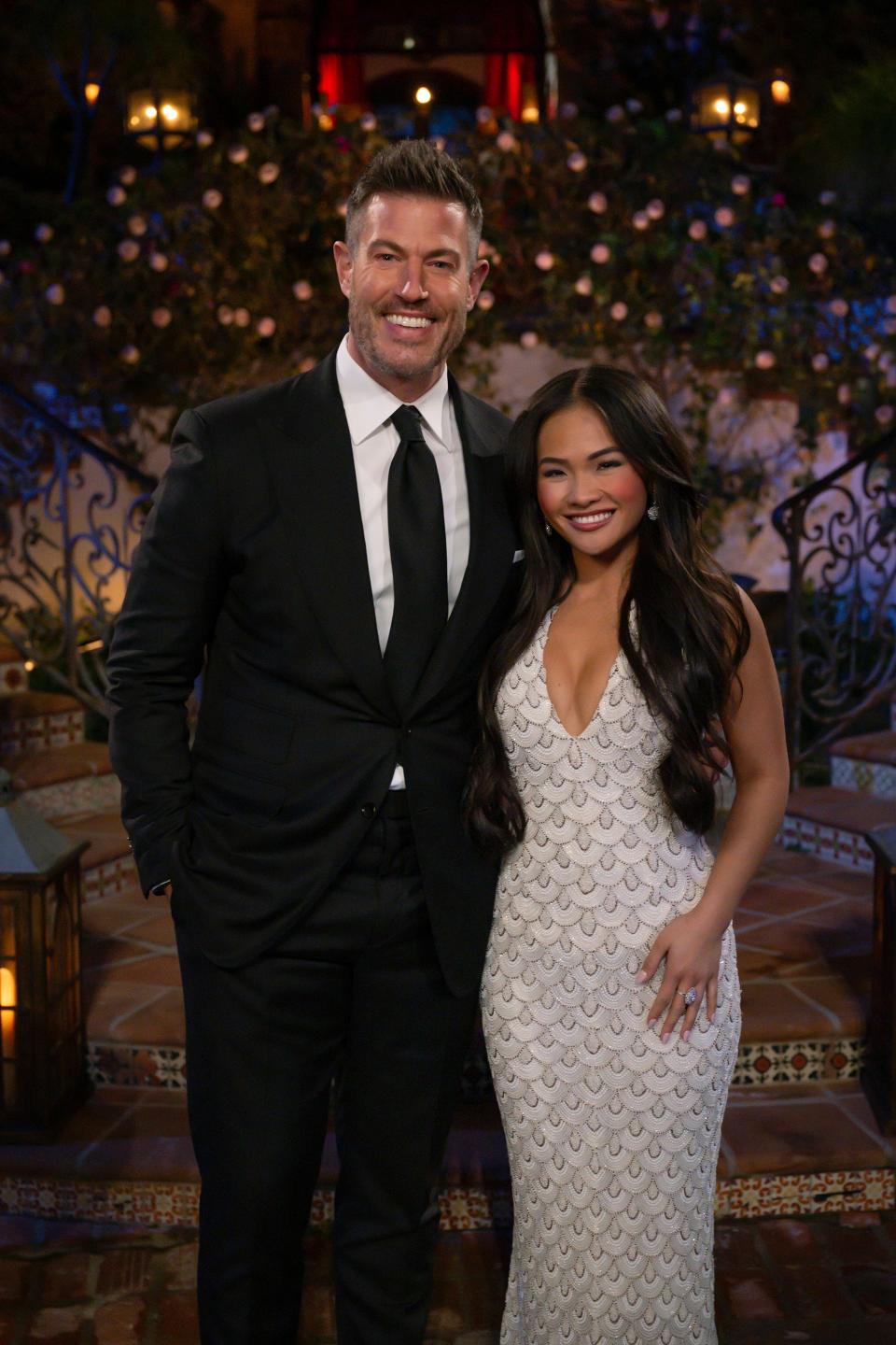 Jesse Palmer and Jenn Tran.