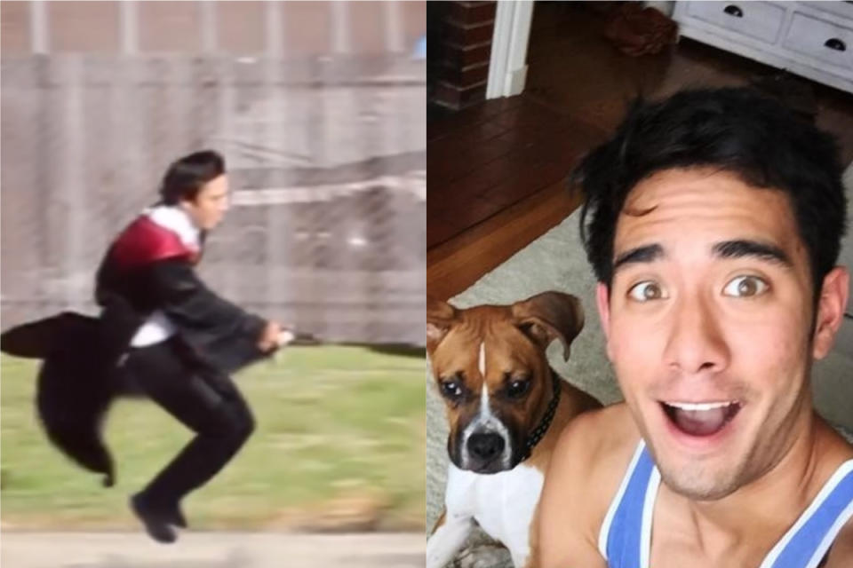 ▲千萬網紅札克金是著名的「影像魔法師」。（合成圖／翻攝自 Zach King 臉書、 IG ）