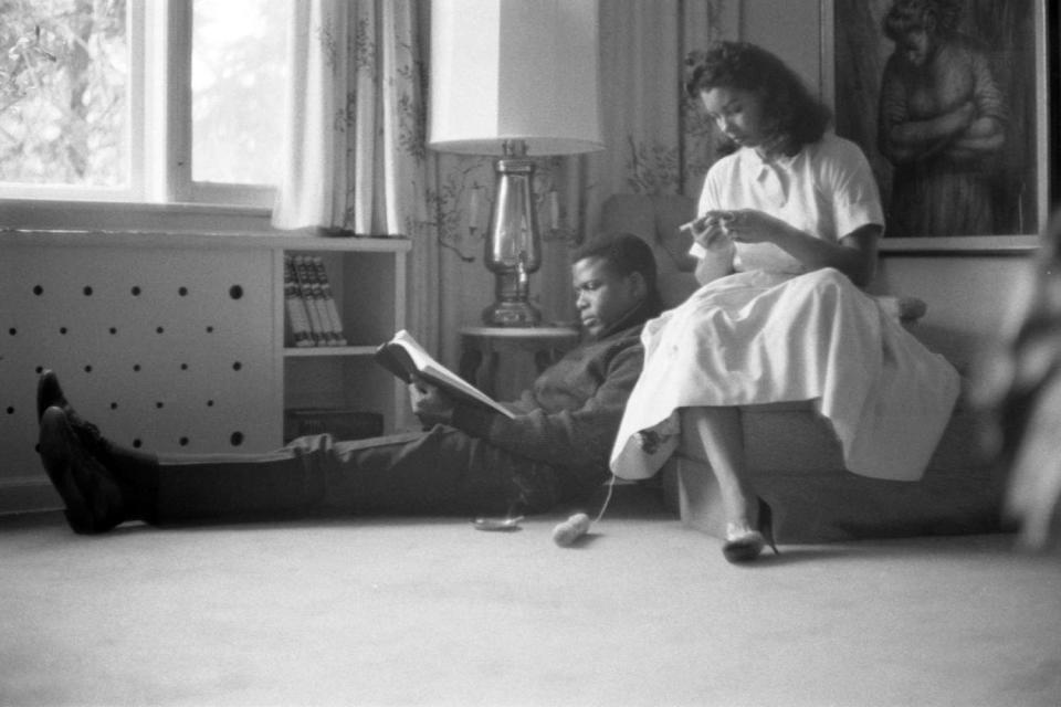 Sidney Poitier and Wife Juanita Hardy