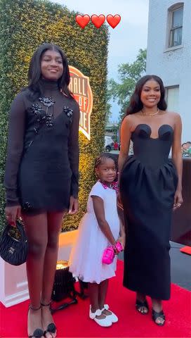 <p>Dwayne Wade/Instagram</p> Gabrielle Union and Daughters Zaya and Kaavia