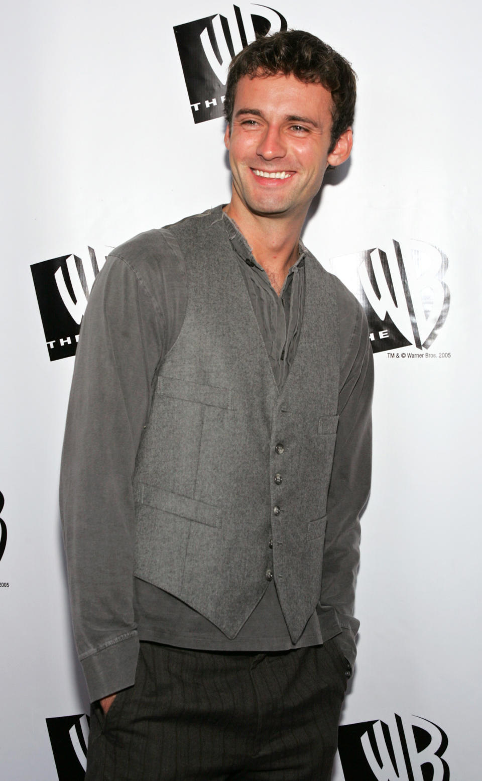 British actor Callum Blue of the show "Related" arrives for The WB's All Star Party at the Cabana Club in Hollywood July 22, 2005 as part of the 2005 Television Critics Association Summer press tour. REUTERS/Lee Celano  ljc/CCK