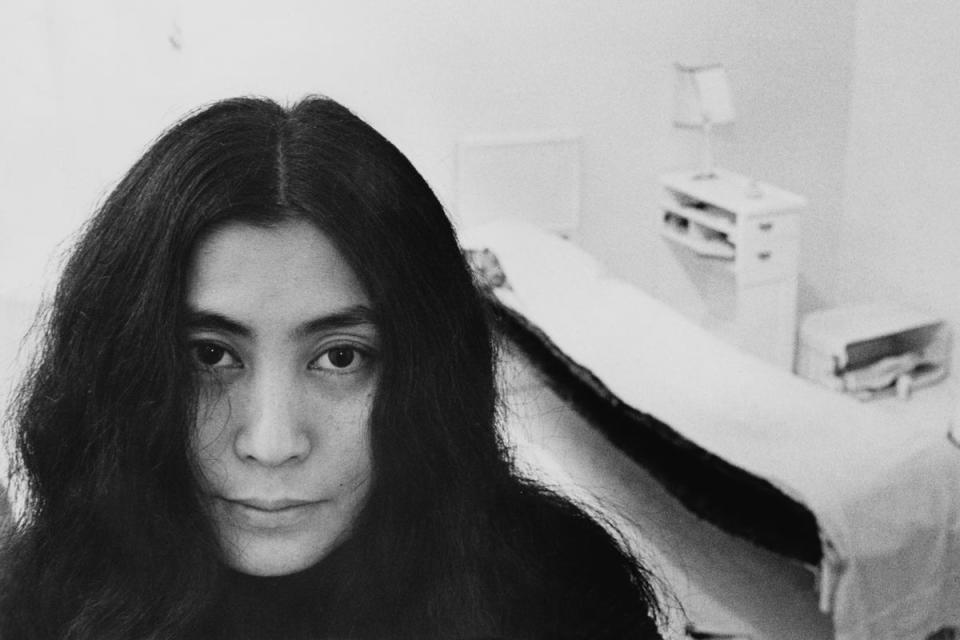 Conceptual: Ono at an exhibition of her work in 1968 (Getty Images)