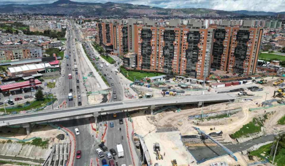 La megaobra pretende conectar al occidente con el oriente de Bogotá, y viceversa. Foto: IDU