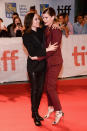 <p>Actresses Ellen Page and Kate Mara rock skinny suits and heels at the TIFF premiere of their latest flick “My Days Of Mercy” at Roy Thomson Hall. <em>(TIFF 2017 Day 9, Sept. 15, ’17. Photo by Tara Ziemba/WireImage) </em> </p>