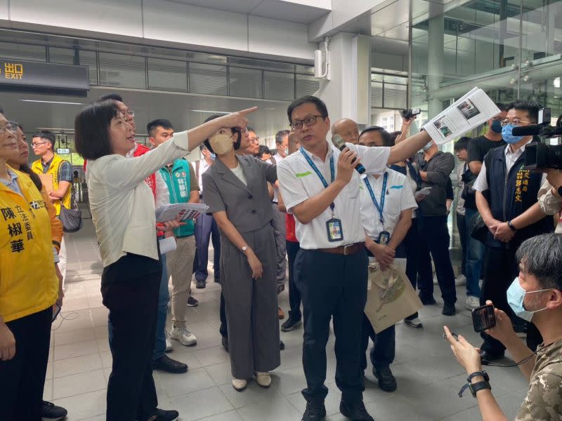 ▲立法院交通委員會成員今赴台中捷運豐樂公園站現地考察。（圖／何欣純辦公室提供，2023.05.15）