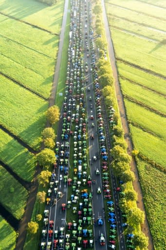 A similar protest on October 1 caused the Netherlands' biggest ever traffic jam