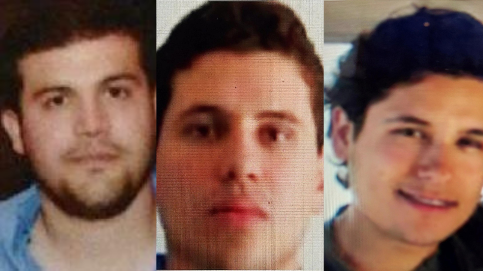 Joaquin, Iván Archivaldo y Jesúes Alfredo son tres de los hijos del Chapo vinculados a actividades criminales.