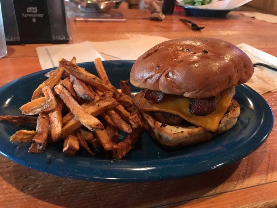 Open Range Grill burger and fries