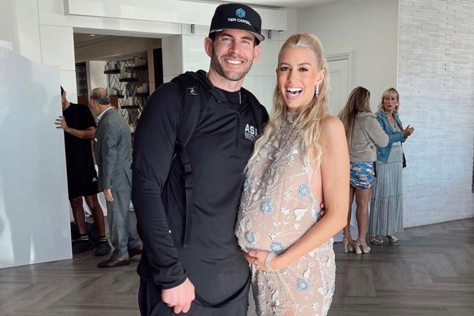 Tarek El Moussa 'Crashes' Wife Heather Rae's Winter Wonderland Baby Shower Celebrating Their Son