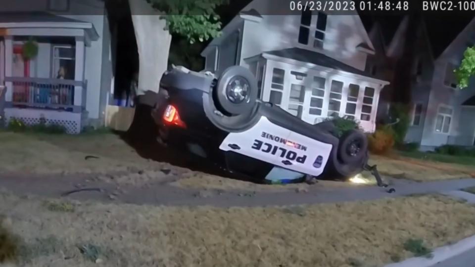 Drunk Acura Driver Takes Out Cop Car