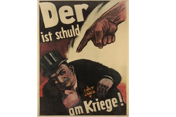 La propaganda nazi culpó y responsabilizó a los judíos de todas las desgracias de la humanidad (imagen vía Library of Congress)