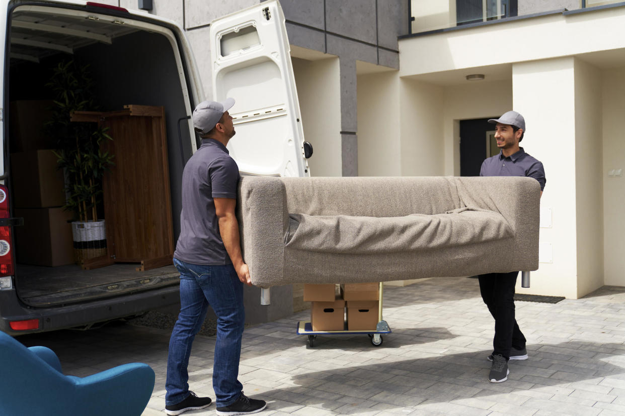 Moving can be a stressful experience, but using a moving company can ease your burden.  / Credit: Westend61