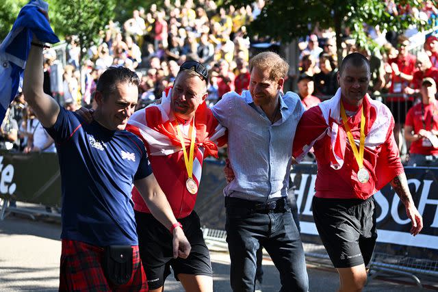 <p>Lukas Schulze/Getty Images</p> Prince Harry at the 2023 Invictus Games