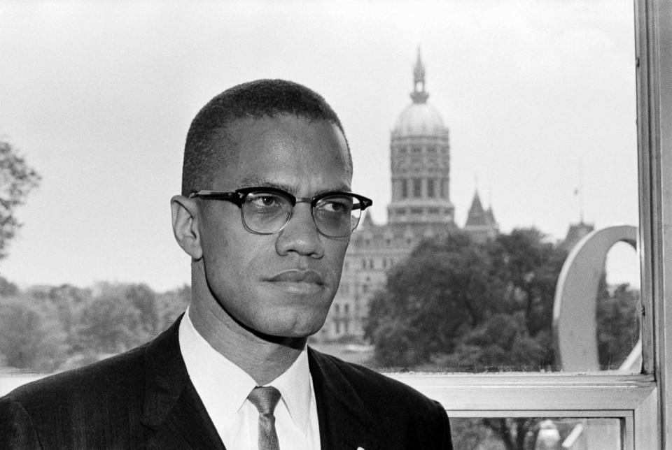 PHOTO: Malcolm X in Hartford for a two day visit. (Bettmann Archive/Getty Images, FILE)