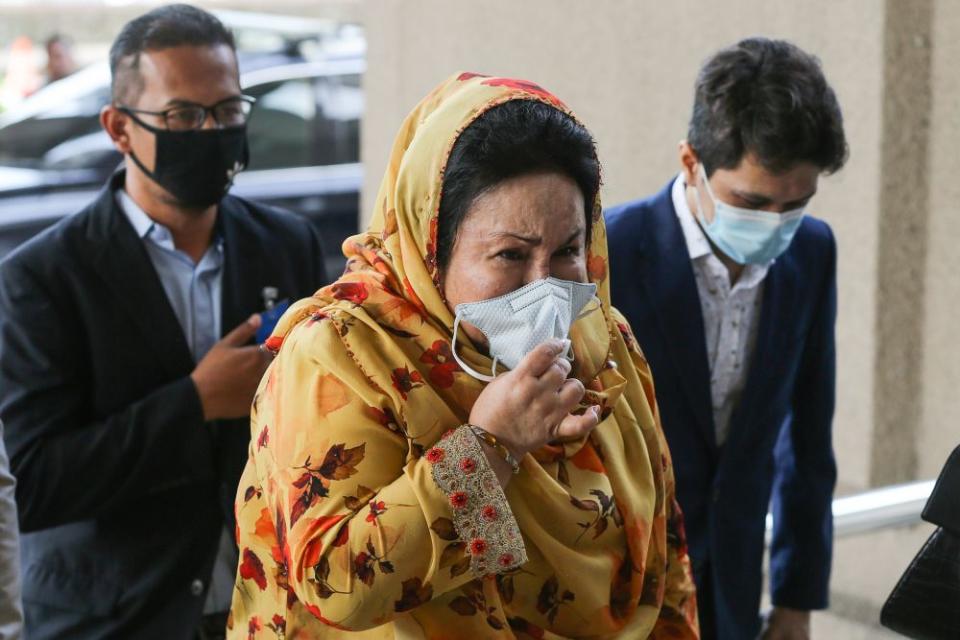 Datin Seri Rosmah Mansor arrives at the Kuala Lumpur High Court September 17, 2020. — Picture by Yusof Mat Isa