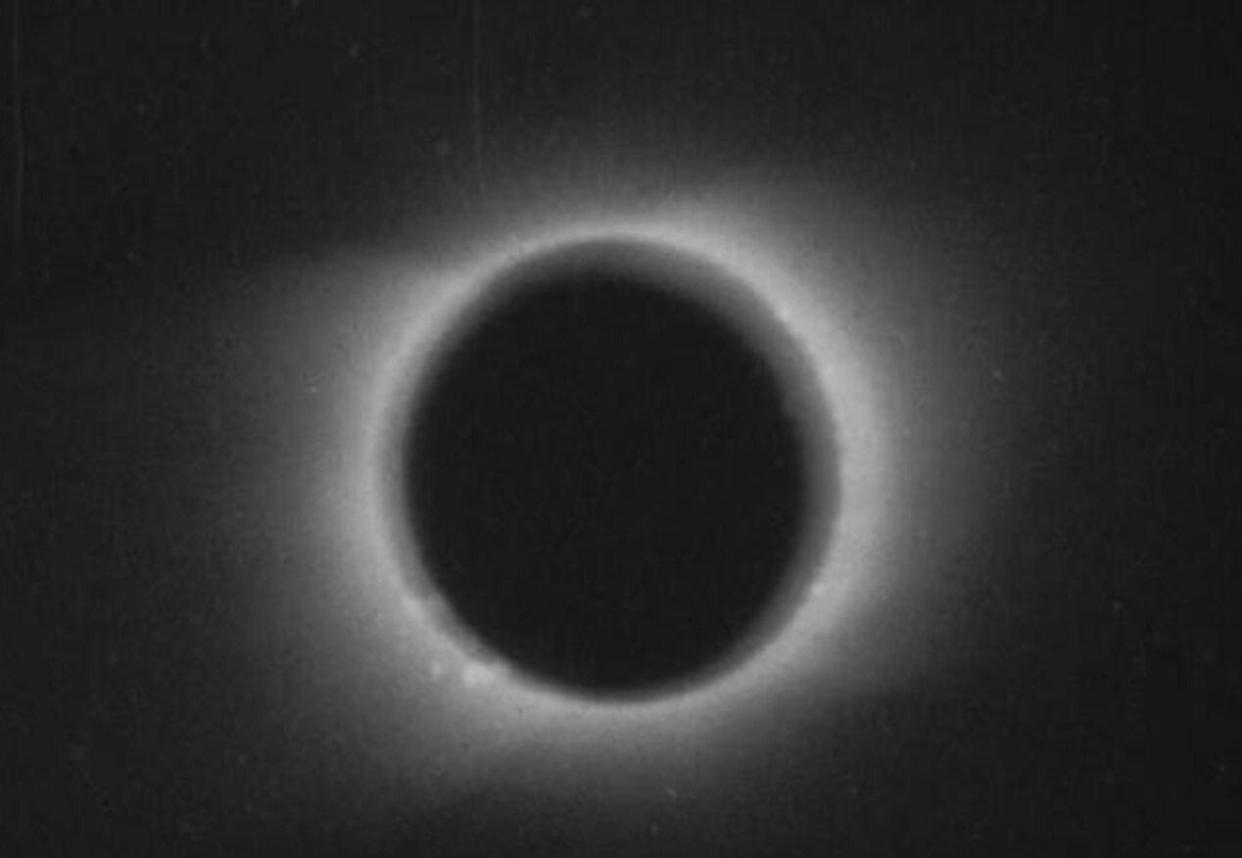 A total solar eclipse in 1900 was the first captured on film.