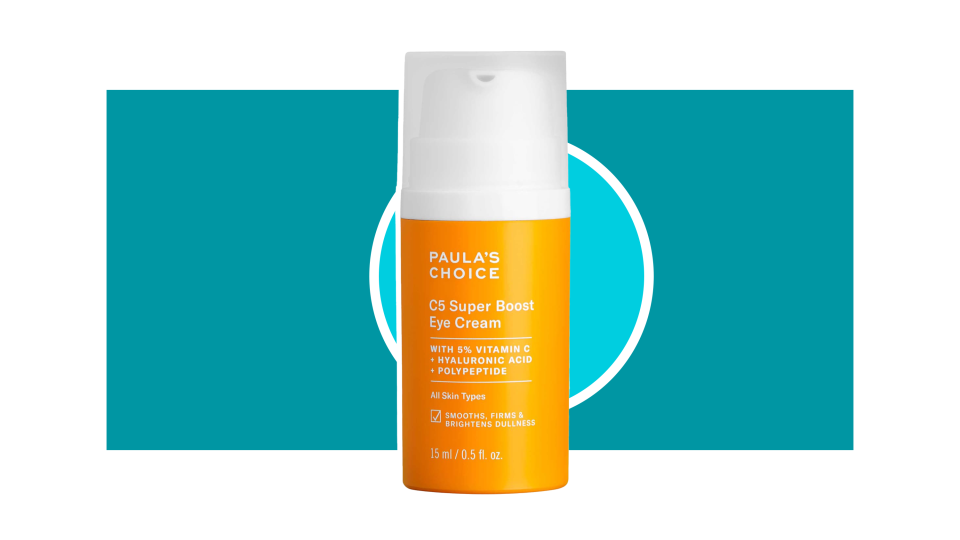 Enliven your undereyes with the Paula’s Choice C5 Super Boost Vitamin C Eye Cream.