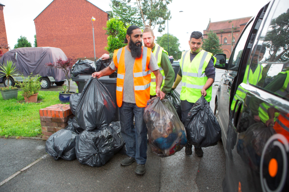 <em>Rubbish has built up to levels that bags are littered on the streets around a three-mile radius (SWNS)</em>