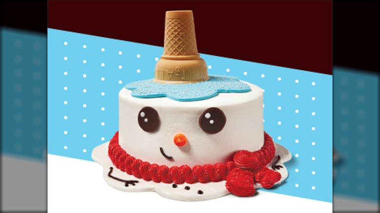 baskin robbins snowman cake